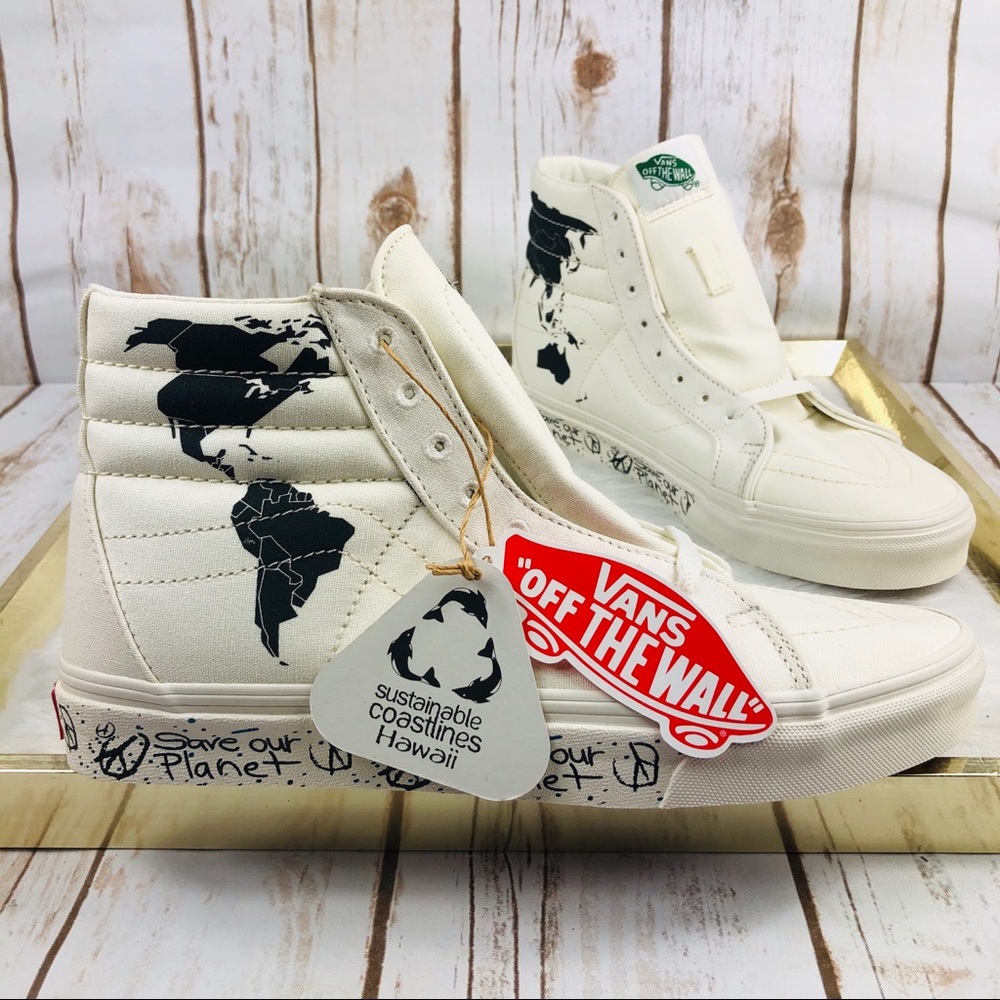 Save Our Planet x  VANS Sk8-Hi Reissue Sneakers - Picture 3 of 10